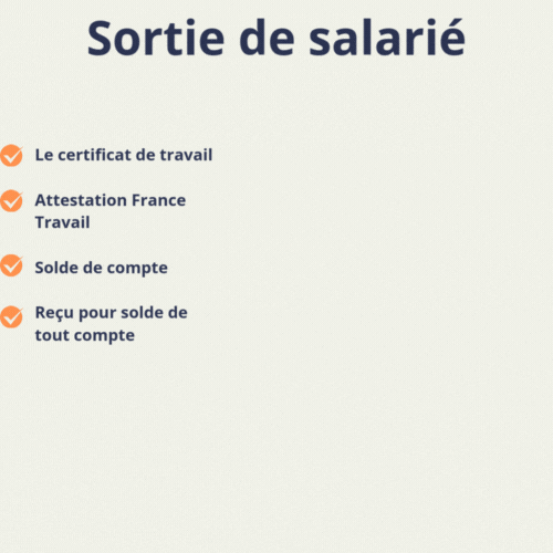 Sortie de salarié